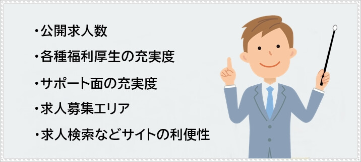 製造業におすすめの転職エージェント・サイトの選別理由